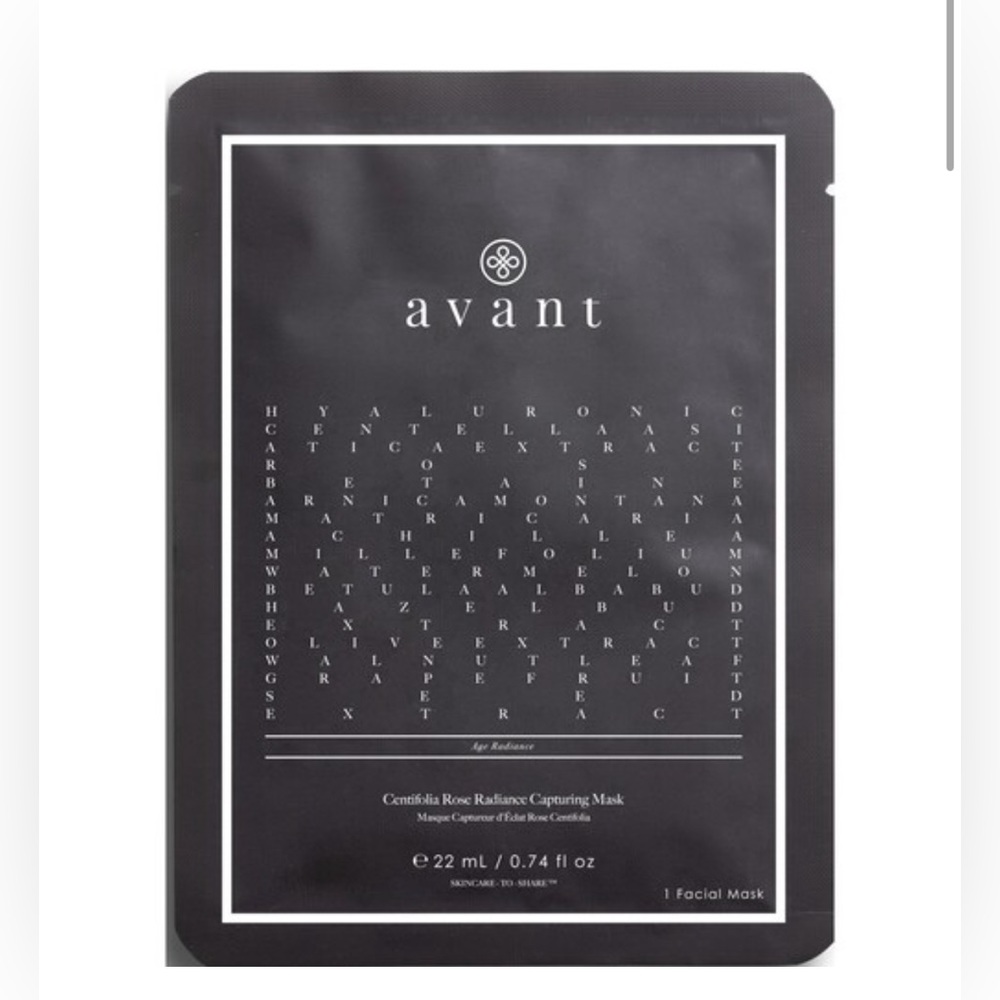 NIP AVANT SKINCARE Centifolia Rose Radiance Capturing Single Sheet Mask